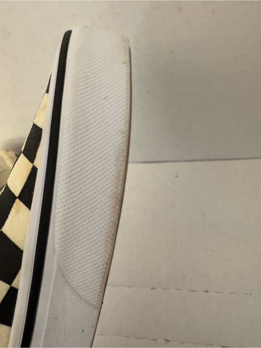 Vans Classic Slip-On Black & Cream Checkerboard Sneakers Size [SIZE 8 women-] - Picture 7 of 9